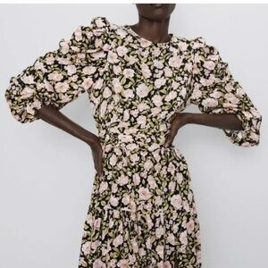 Zara NWT floral print  dress